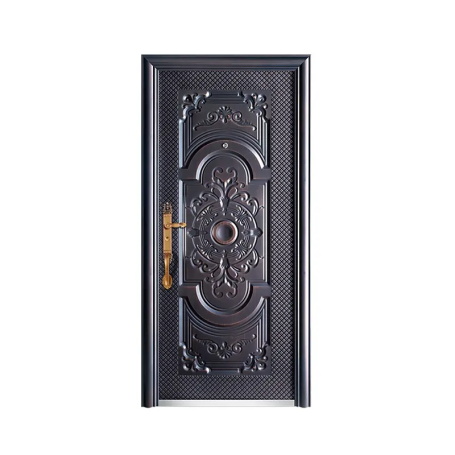 High-end Residential Luxury Metal Entrance Front Security Doors Exterior Steel Door
