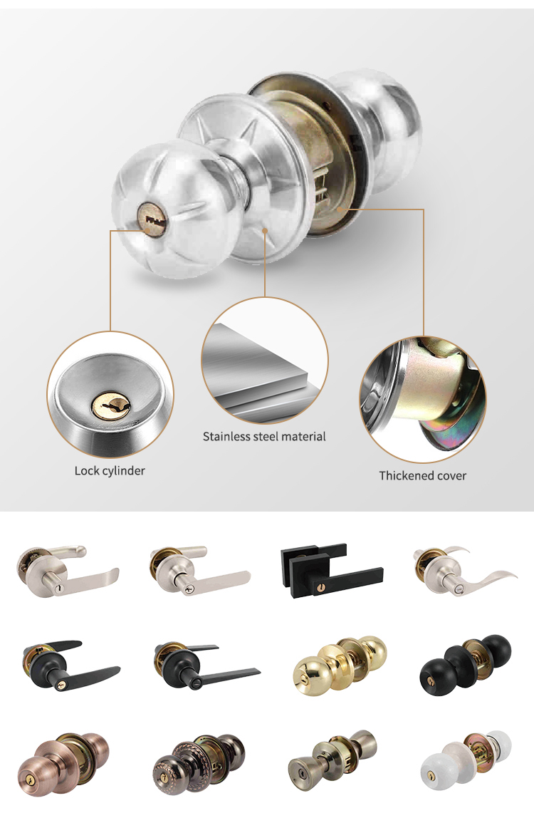 Wholesale Price Door Handle Lock Core Lever Door Handle Stainless Steel Interior Door Handles