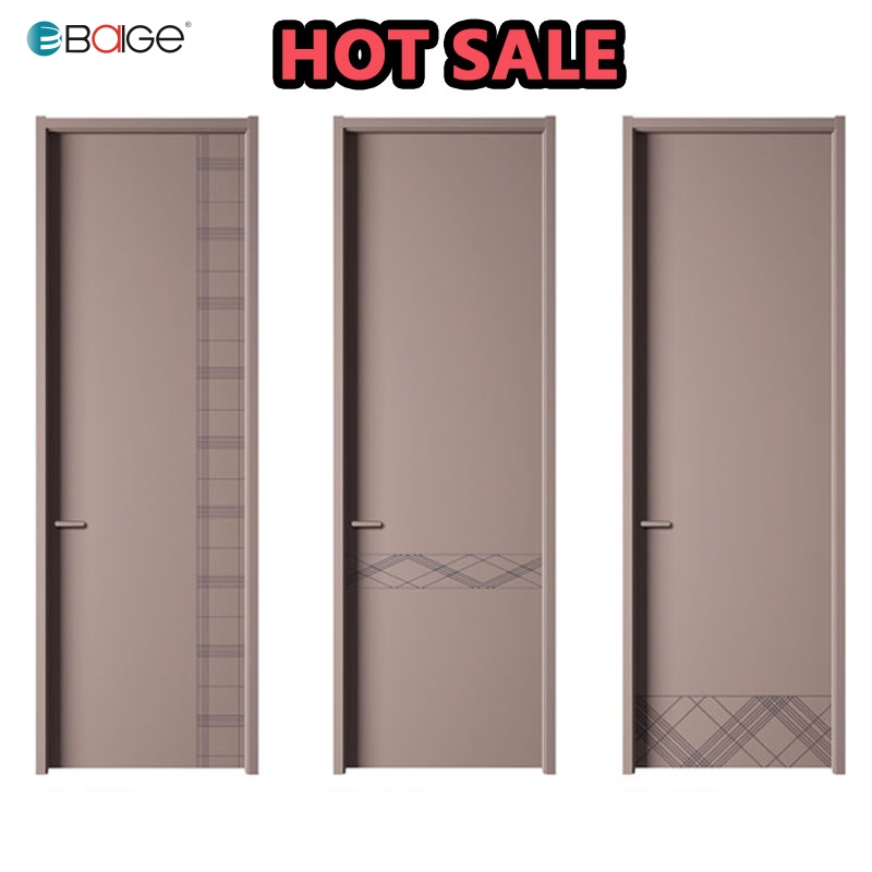 Baige  High Quality Melamine Solid Wood Door For Office Building