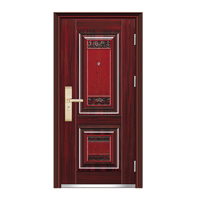 Baige Hight Quality Security Steel Door Entrance Exterior Luxury Steel Door For Room