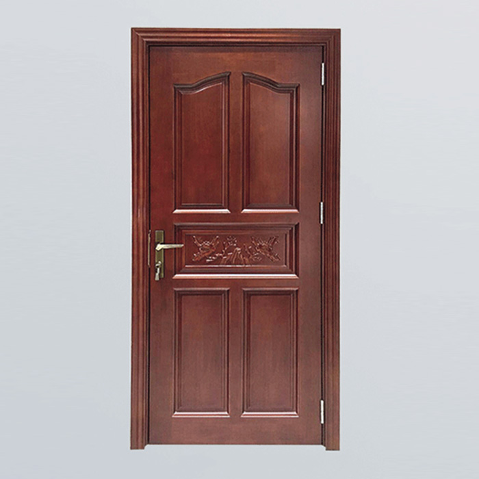 Factory wholesale Popular Solid Wooden Door Bedroom Interior Wood Door for Houses
