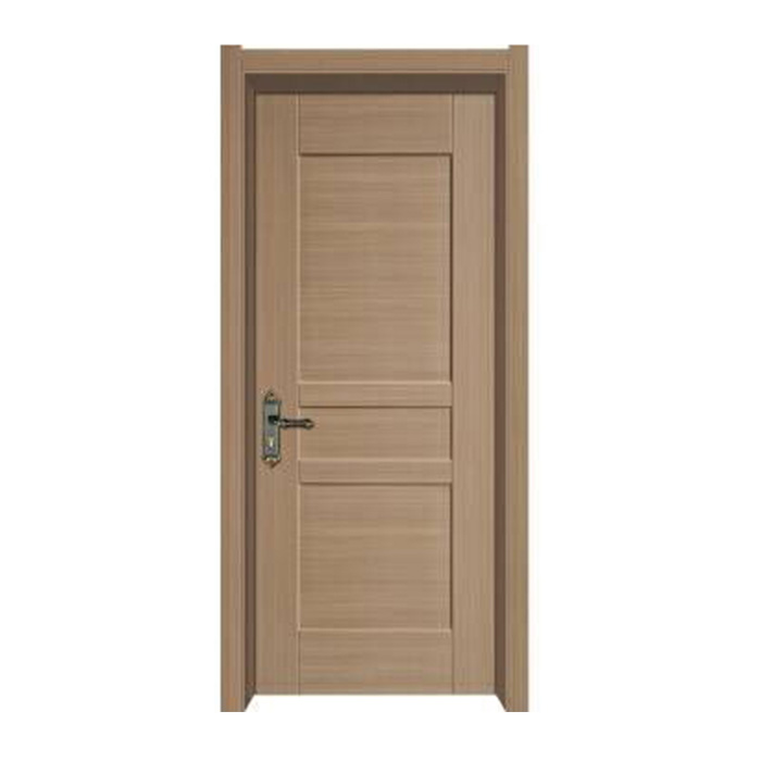 High Quality WPC Skin Wooden Door Simple Design ABS Room Doors For Hotel and Bedroom Use