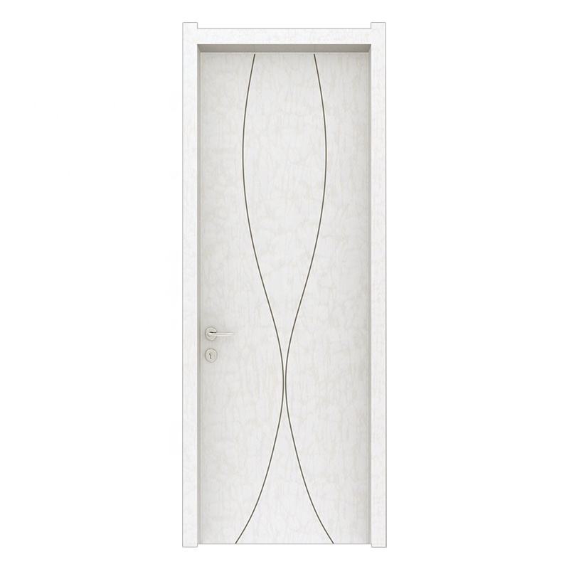 Waterproof Interior Door WPC Wooden Doors for Home Bedroom Hotel Use with Wood Panel Door Design