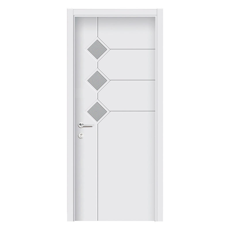 Apartment PVC Door Interior Soundproof WPC Door Waterproof with Frame Accessorie