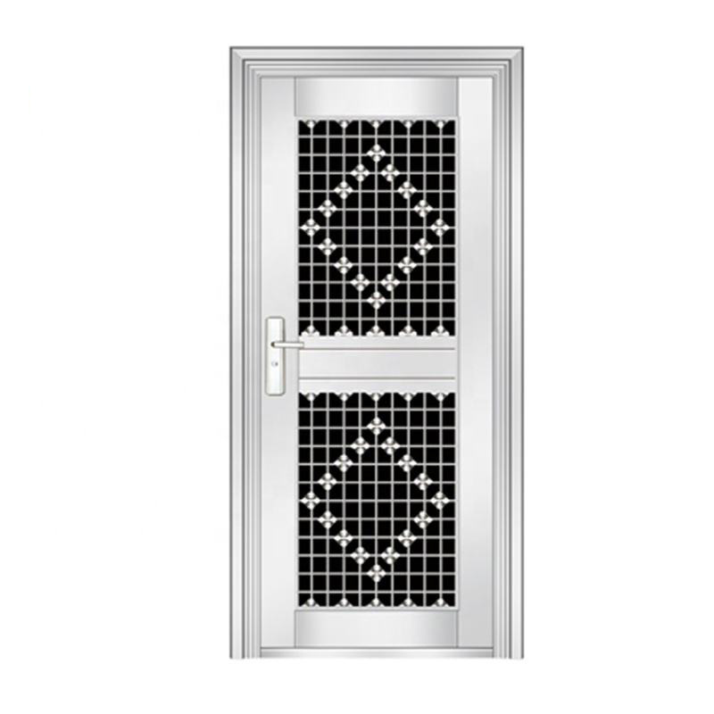 Baige New Type Rust Stainless Steel Door with Glass for Stainless Secur Steel Door