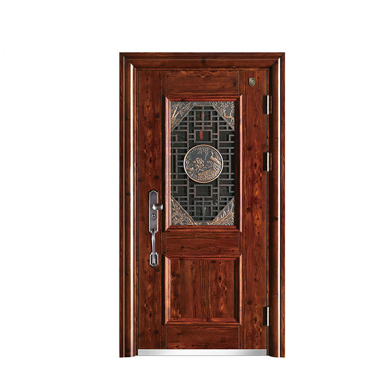 China Manufacturer Luxury Steel Door House Front Door Designs Exterior Security Steel Door