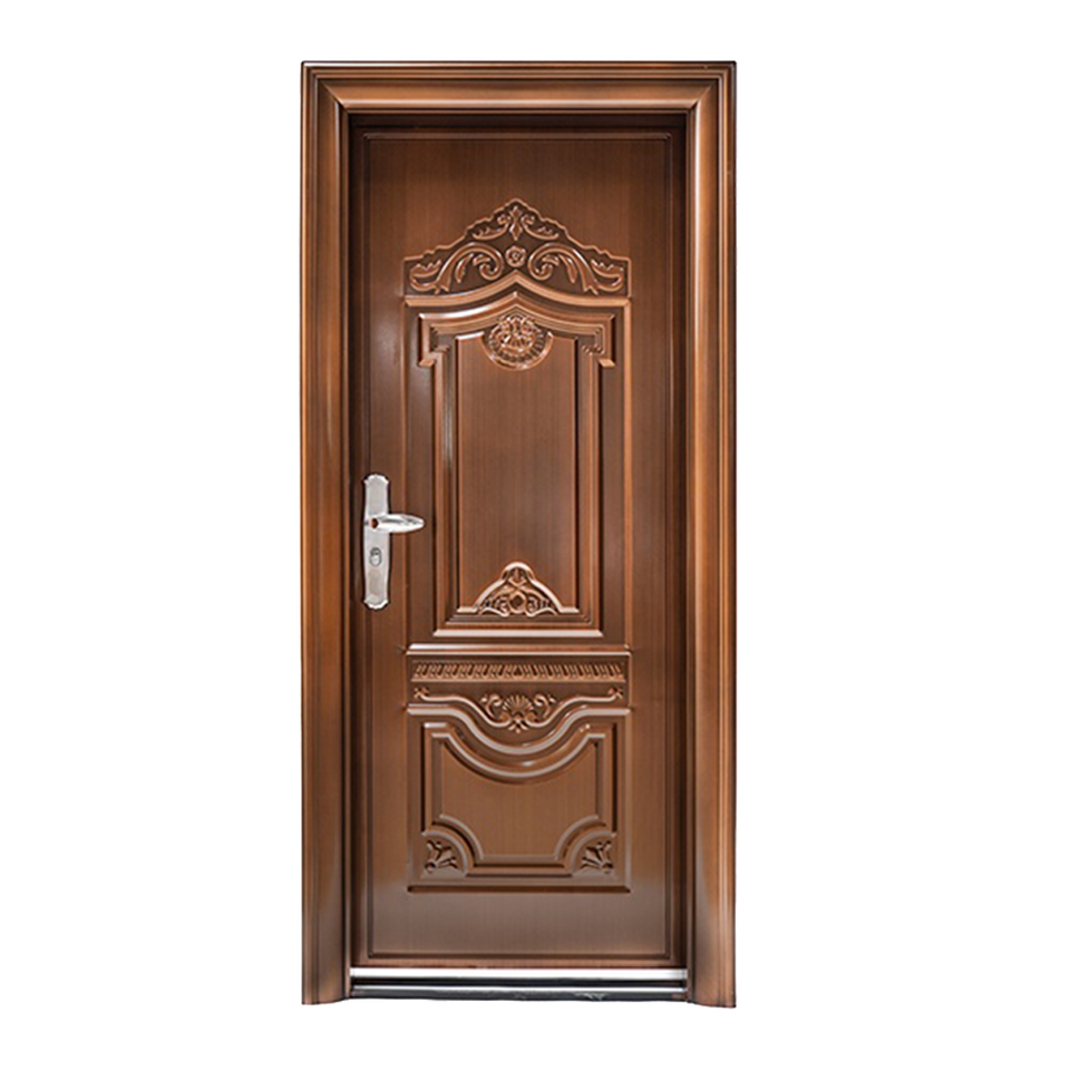 New Arrival Fancy Turkish Style Entrance External Steel Front Swing Security Door