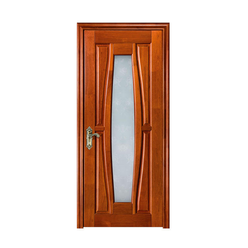 High Quality Solid Wood  Door Casement Doors with Glass