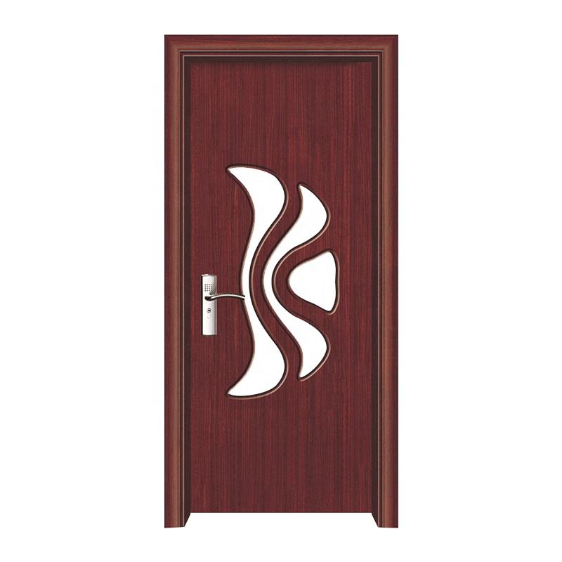 Oak Wood Solid Wood Door MDF HDF BoardPVC Wooden Doors for Interior and Apartment Room Door