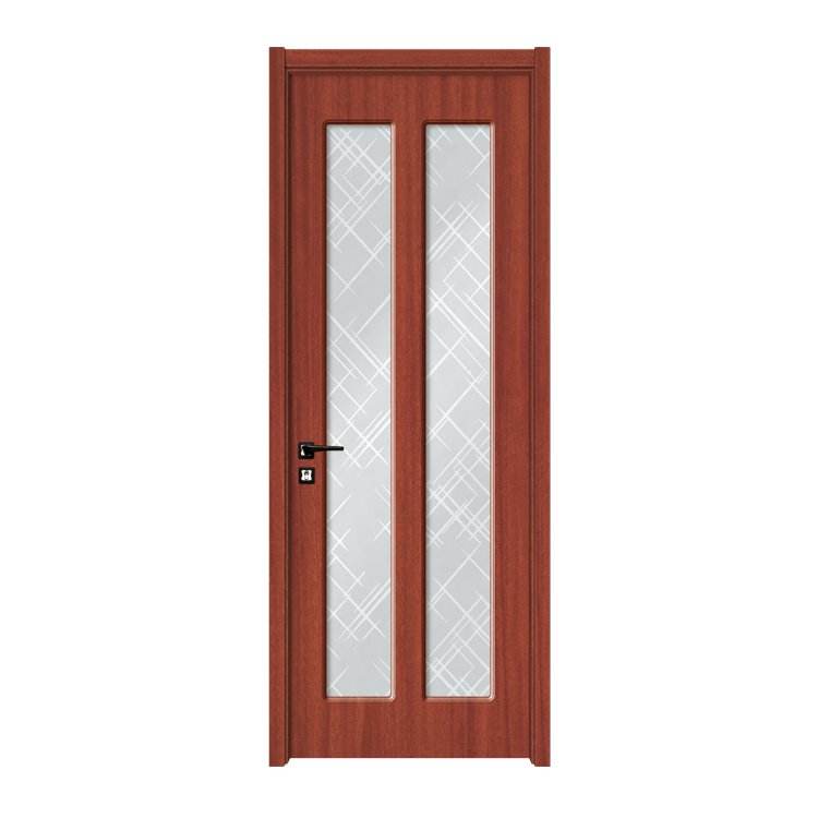 Minimalist Style Frosted Glass Waterproof Laminate Interior Bathroom Door