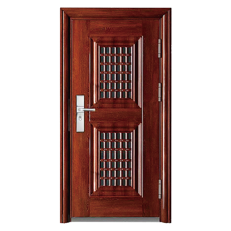 Baige Exterior Steel Door Residential Home Modern Front Steel Security Door - Manufacturer