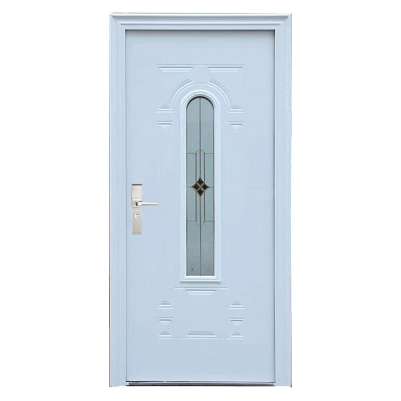Customized Factory Entrance Security Door Fashionable Style Glass Iron Door for Home