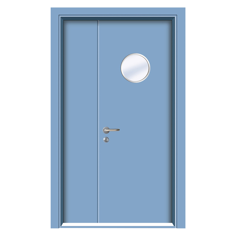 Wholesale Hospital Interior Steel Doors Double-edge Steel Medical Door with Frosted Glass