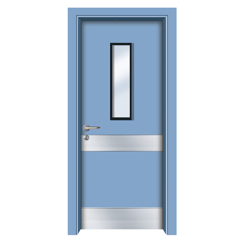 Lavender Color Powder Coating Steel Medical Door Safe Strong Steel Doors for Hospital Use