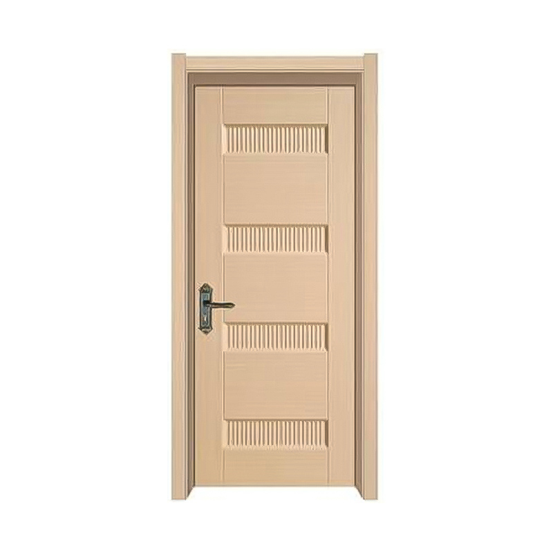Popular Hollowed Design WPC Skin Wooden Door Simple Design Indoors Door for Home Bedroom Use