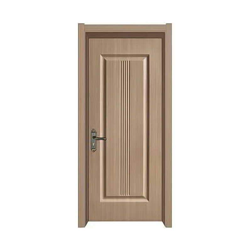High-quality Geometric Design WPC Skin Wooden Door Simple Design Room Doors For Hotel and Bedroom Use
