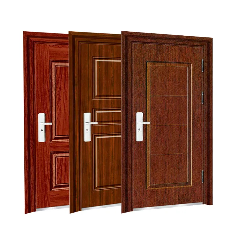 Wholesale Cold Rolled Steel Plate Soundproof Steel Door Security Front Entry Doors for Houses
