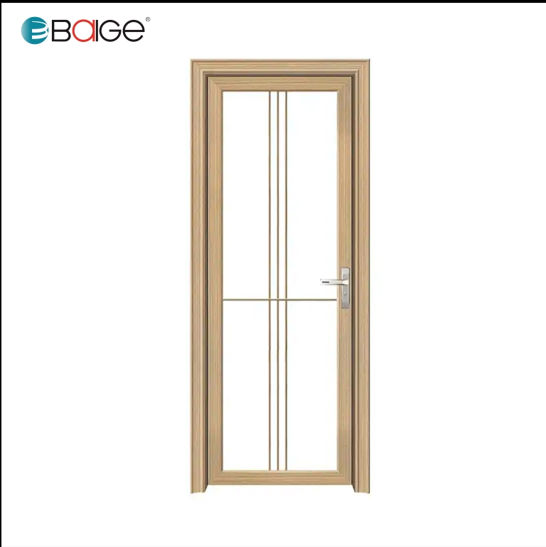 Baige Customized Modern Style Low Price Interior  Aluminium Alloy Glass Door for Bathroom