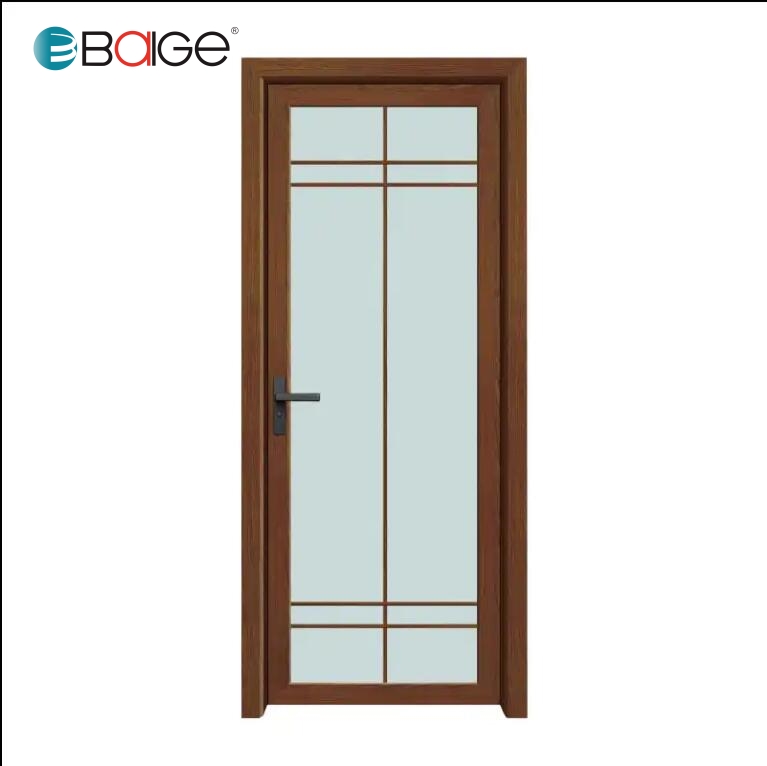 Baige Hot Selling Toilet Designed Glass Door Water Resistant Bathroom Doors Aluminum Frame Glass Door