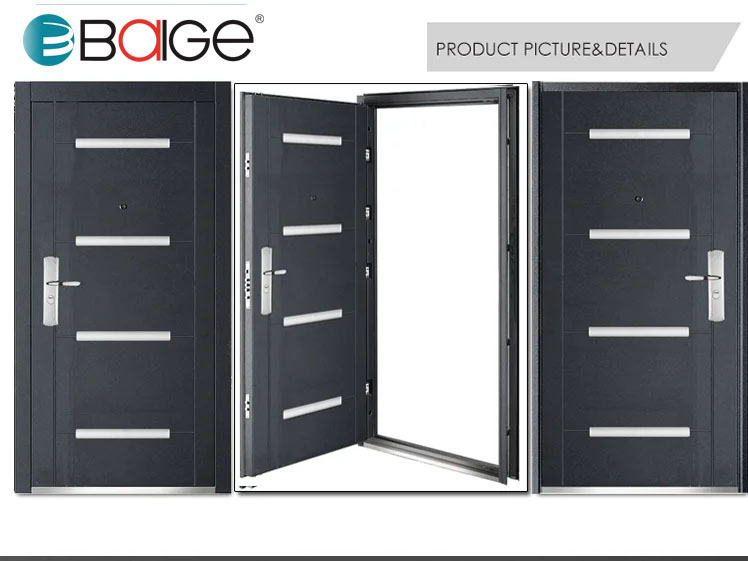 Steel Front Door Modern Safety Door  for Home-BAIGE