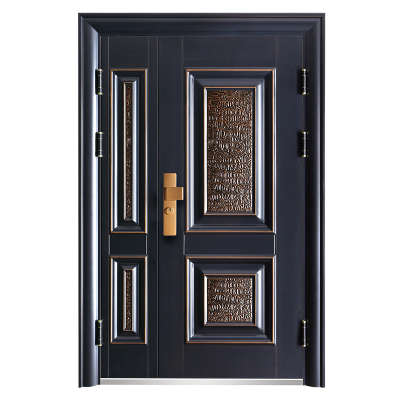 Hot Sale Luxury Front Metal Security Door Used Exterior Steel Doors for House