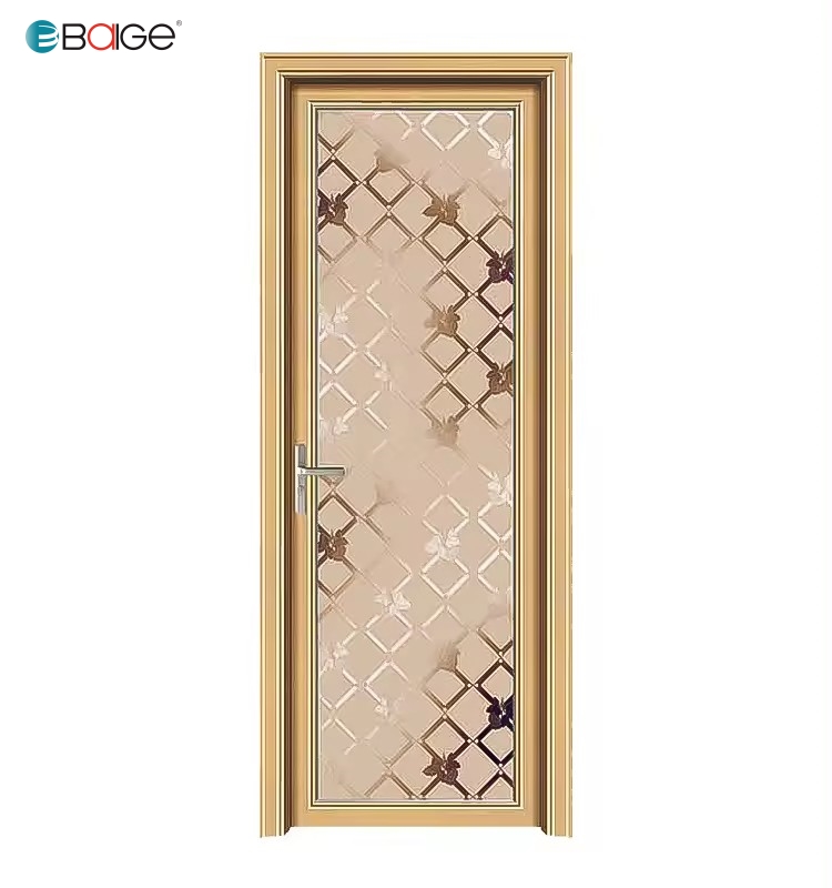 aluminum single glass door