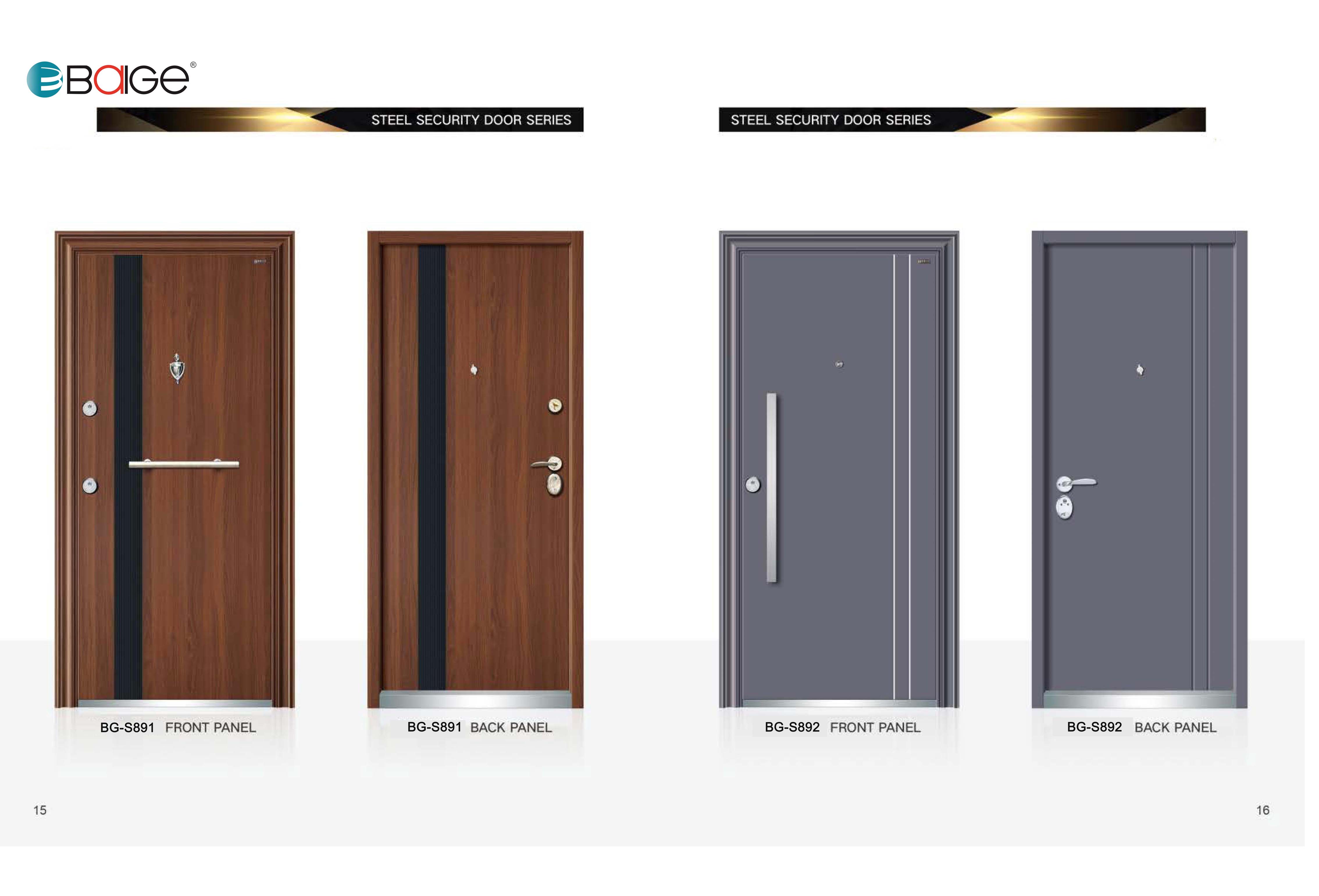 New Design Security Steel Doors