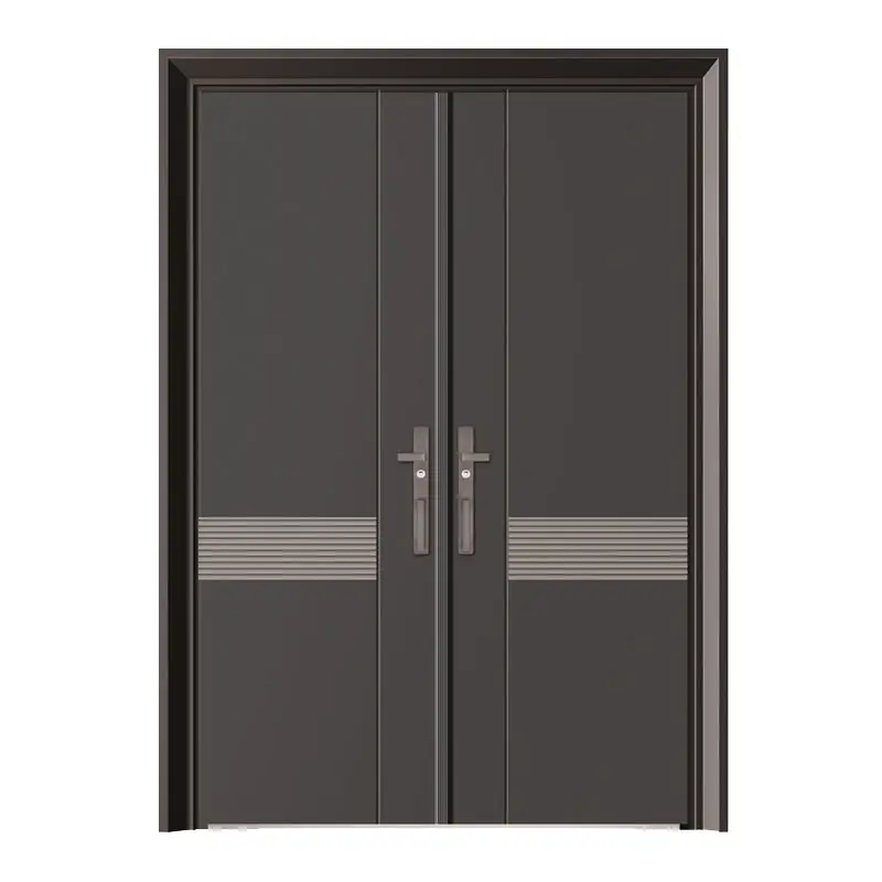 modern aluminum double door design