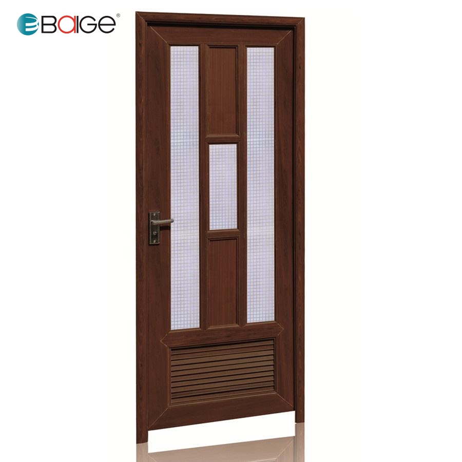 China Supplier UPVC Toilet Door with Frame Waterproof