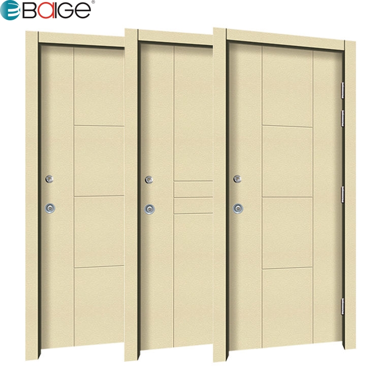 Chinese Factory  Entrance Modern Anti-Theft Iron Doors East Asian Style Steel Doors for Residential